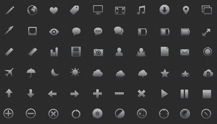 70 beautifully designed icons (psd)