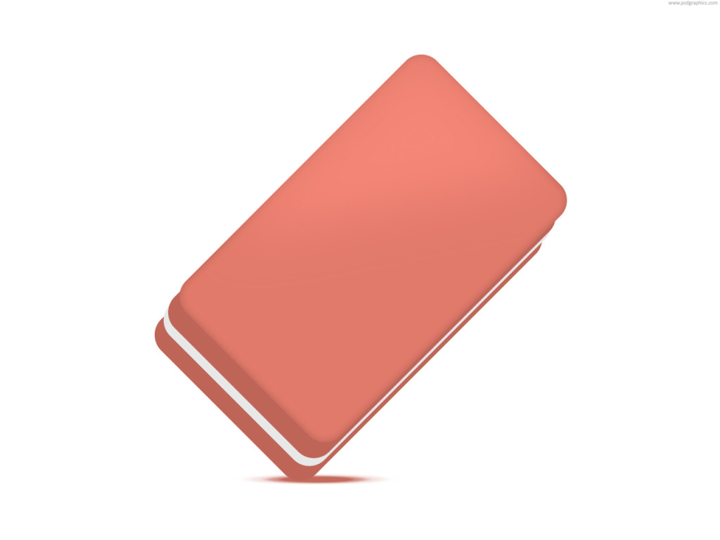 Exquisite pink eraser icon