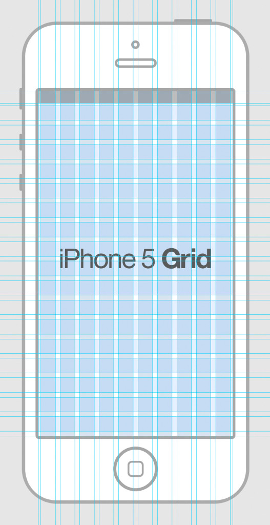 Free iPhone 5 Grid PSD