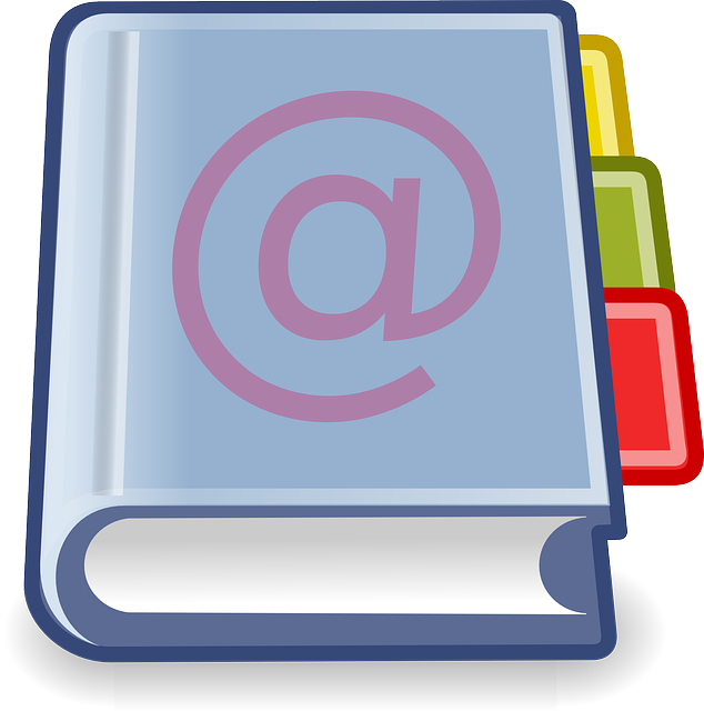 Address Book free vector