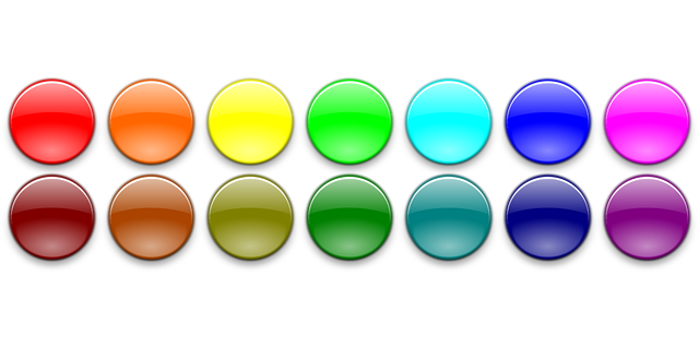 Colour buttons free vector