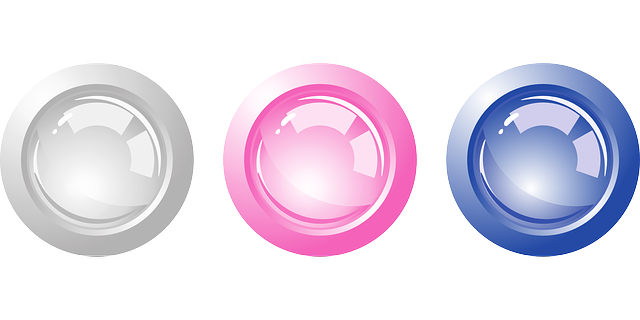 Gray-Purple-Blue Round button vector