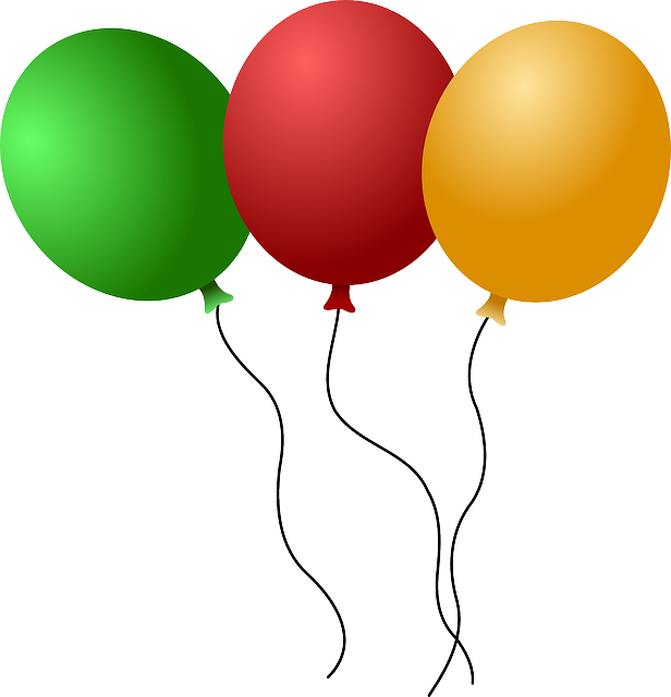 Green Red Orange Balloon Free Vector