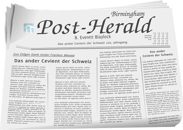 Newspaper free vector
