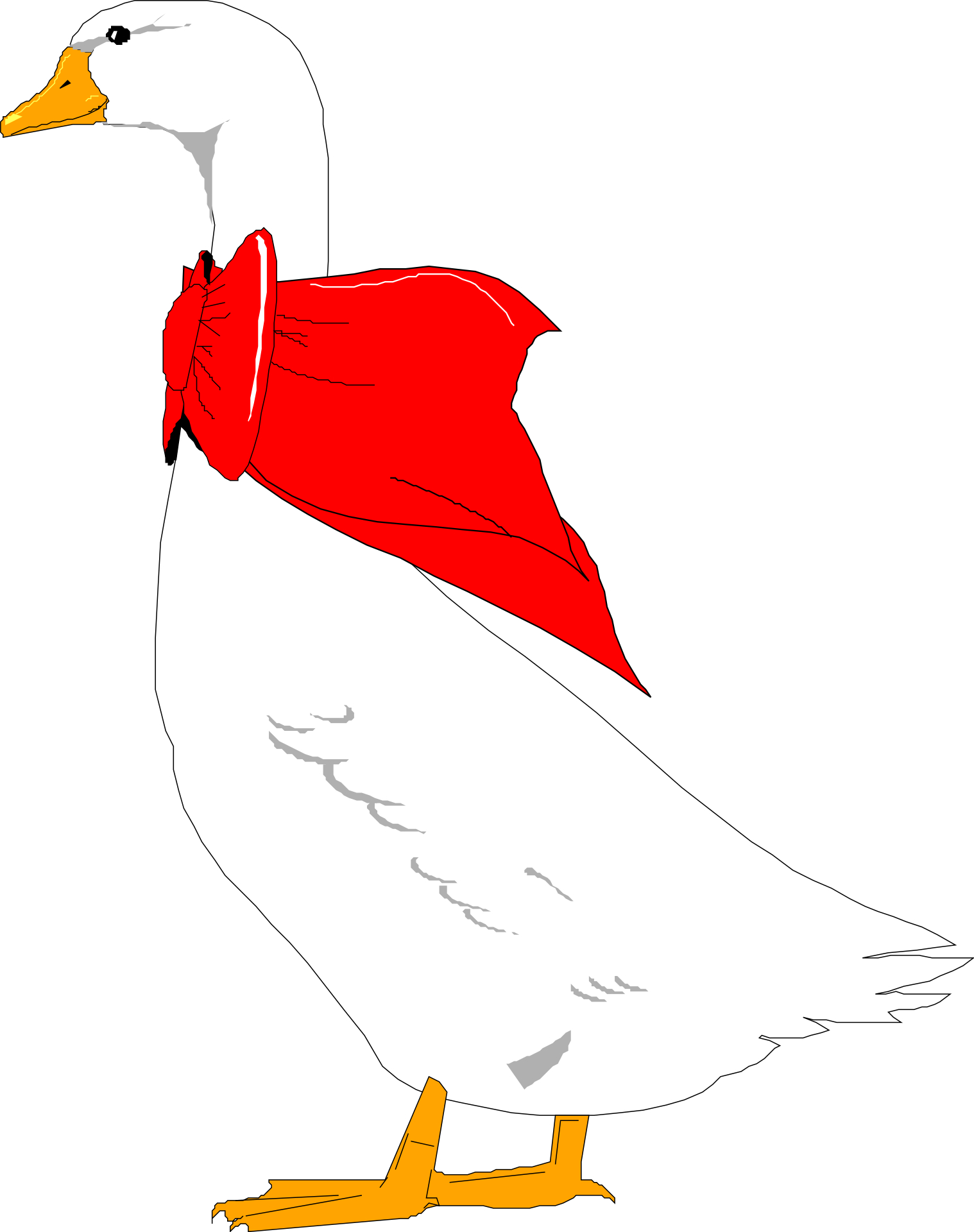 Simple Picture-Goose vector