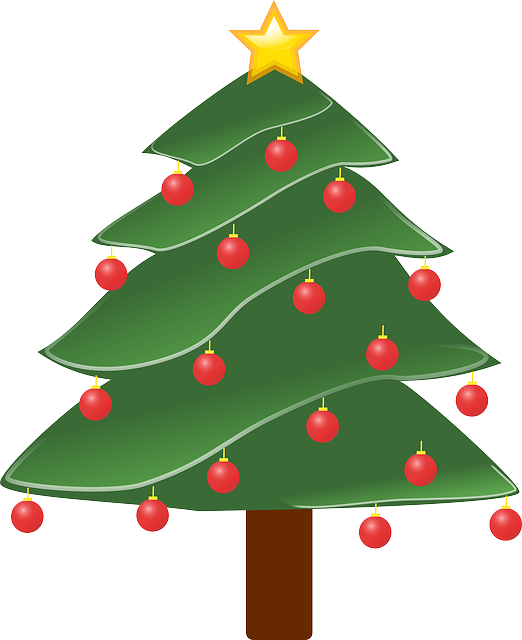 Beautiful christmas tree vector