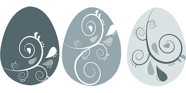 Easter Eggs decorative pattern free vector