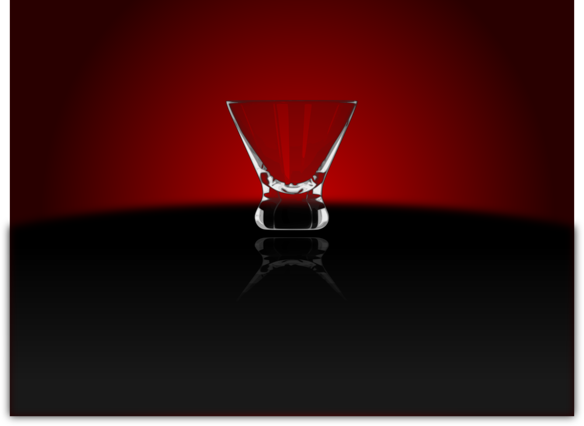 Glass cup & cocktail vector