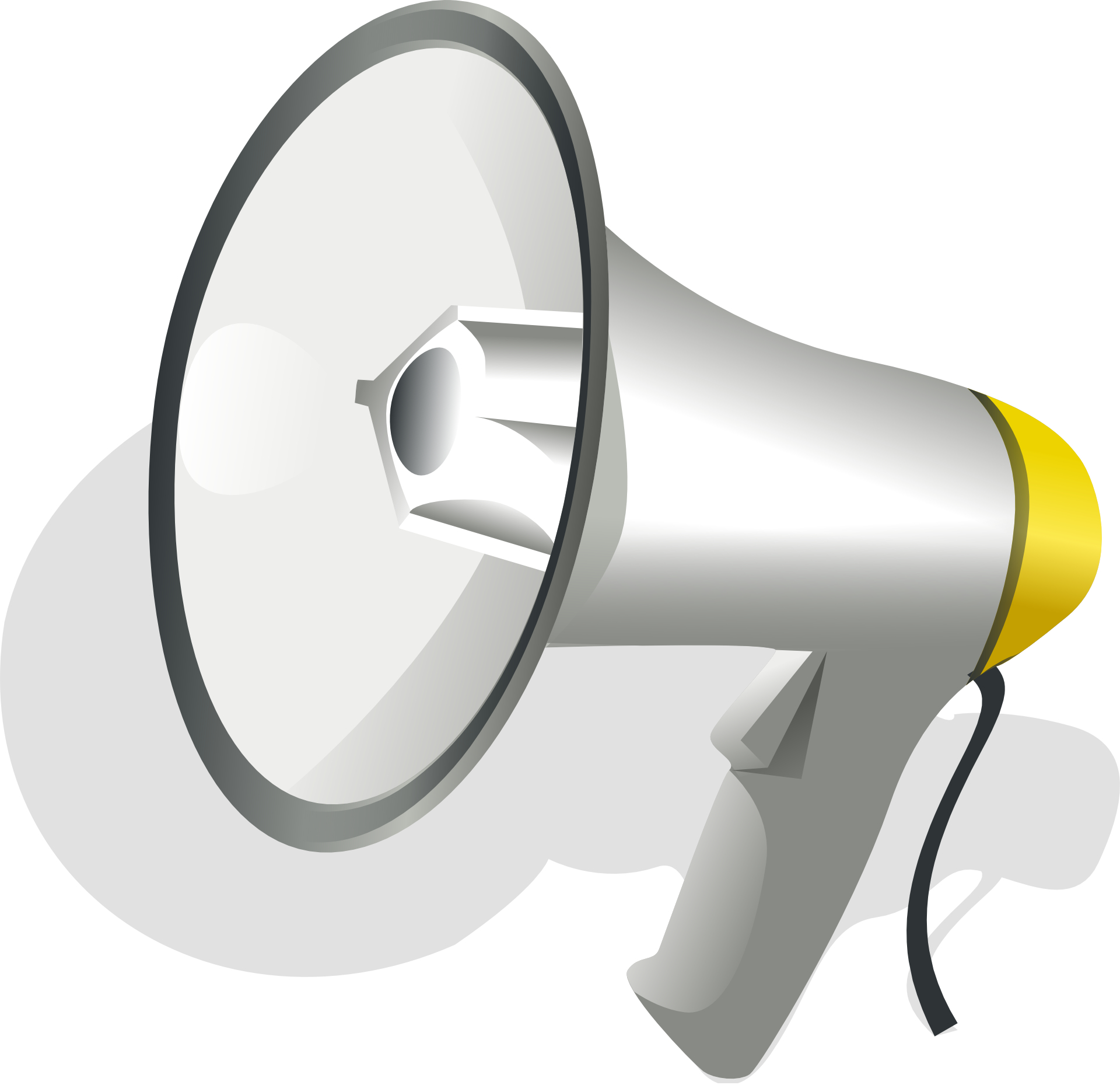 Handheld megaphone – bugle vector