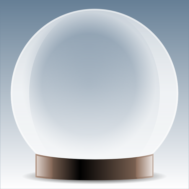 Magic glass crystal ball free vector