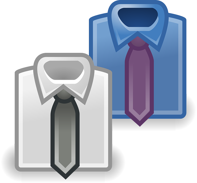 men’s shirt and tie free vector