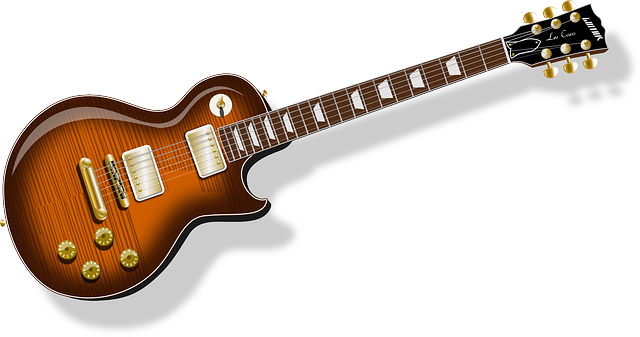 Musical instrument-electronic guitar vector