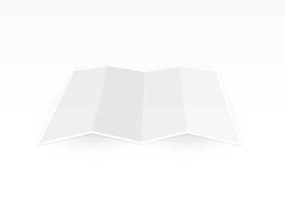 Free Folded Blank Map Vector(AI)
