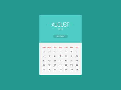 Freebie-Clean Calendar Window PSD