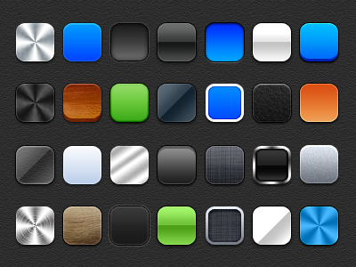Freebie-Pack of 28 square layer styles PSD