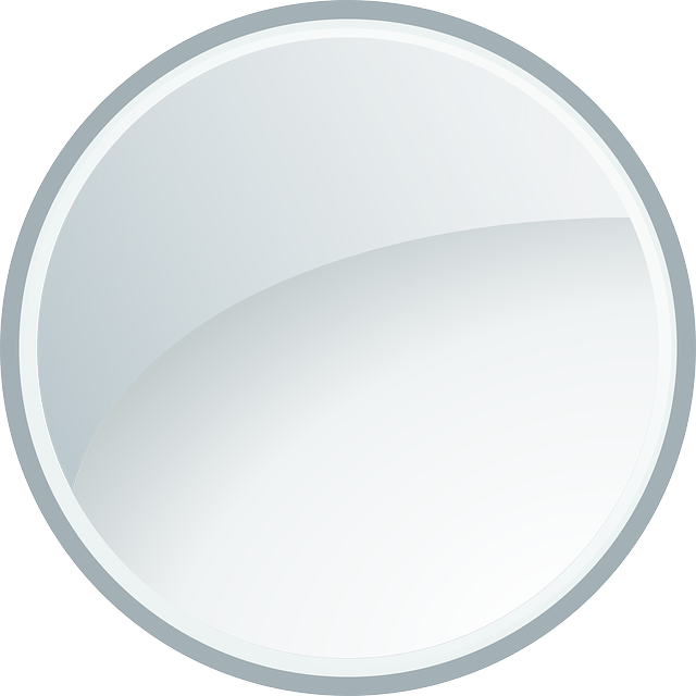 Gray circle – glass glossy vector