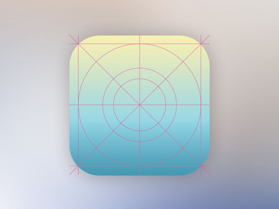 ios 7 Icon MockUp PSD – Icon Grid Template