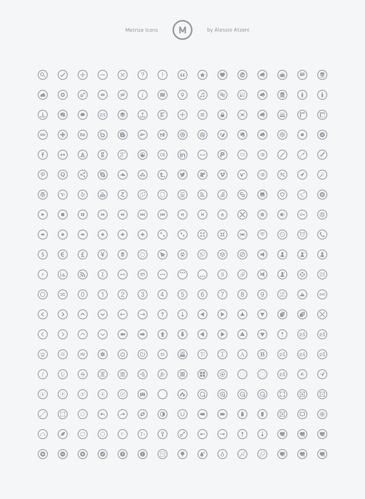 300 Metro-style icons Vector PSD