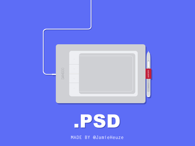 Free/Flat/Vector Wacom Bamboo PSD