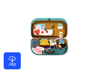 Free Suitcase icon PSD