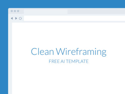 Free Template-Wireframe Tool For Illustrator