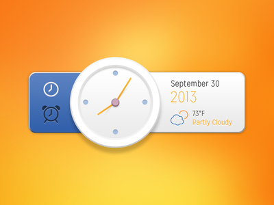 Free Time Widget UI PSD