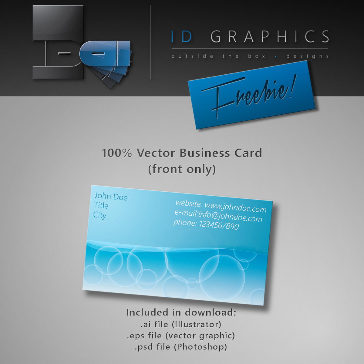 Free Vector-Business Card Template PSD