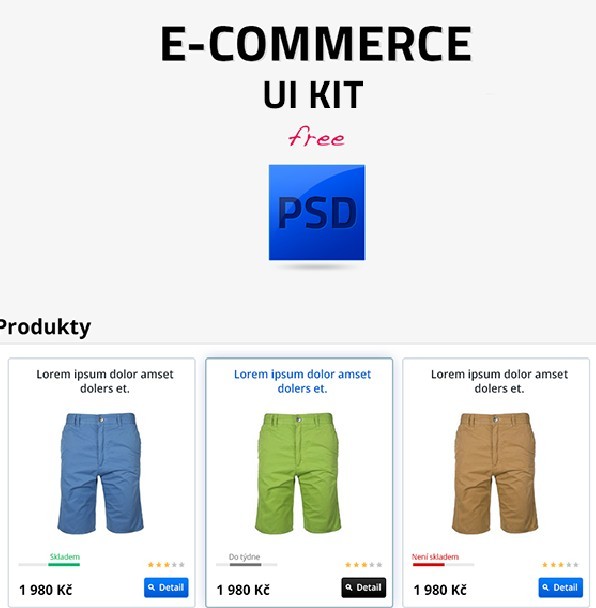 Freebie: E-Commerce Ui Kit  PSD