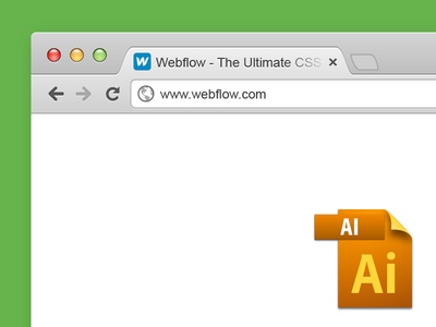 Vector Chrome Browser Window