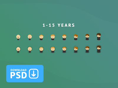 Free PSD-Kids icon Set