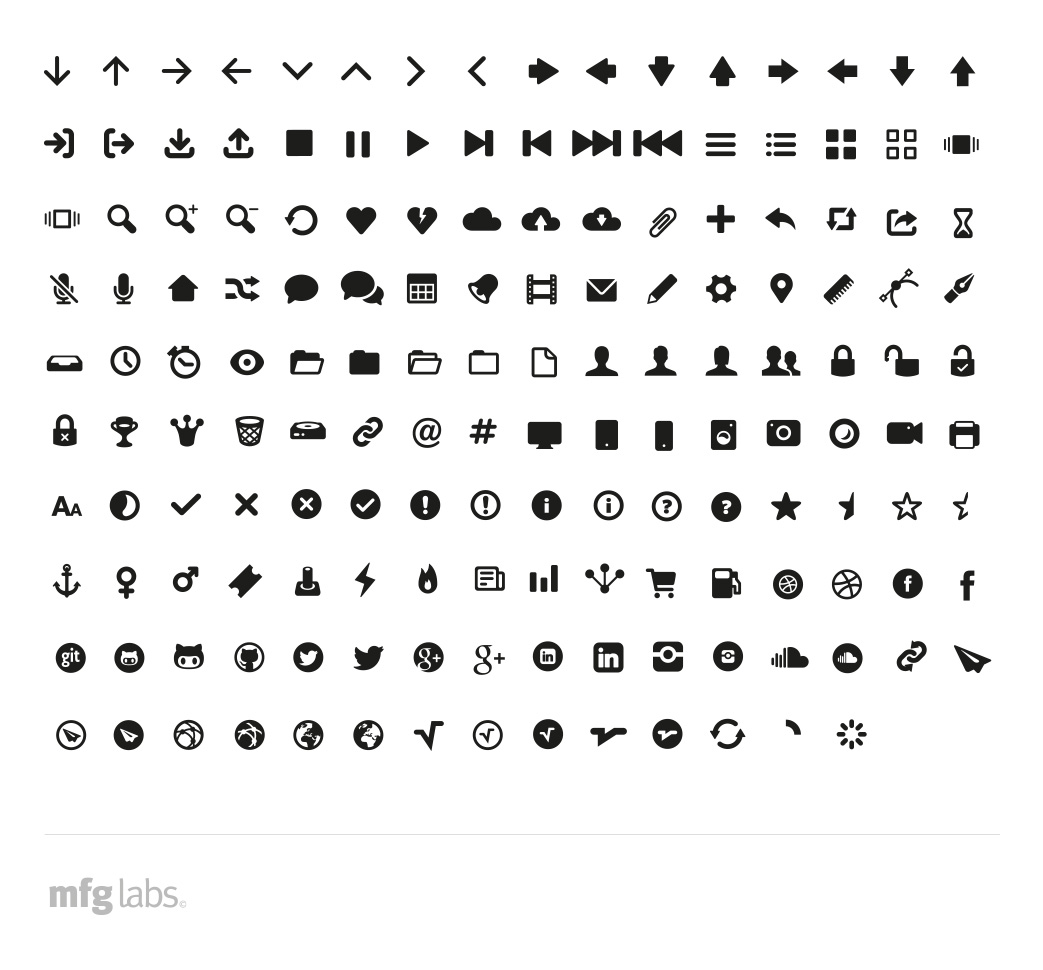Freebie Vector Icon Font CSS