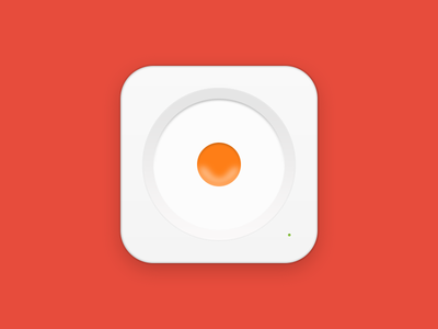 Fried Egg Icon PSD