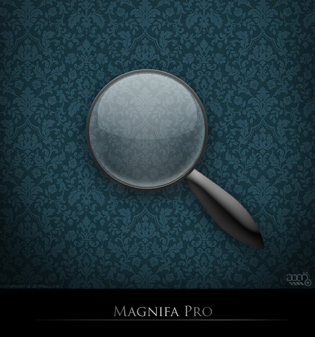 Photoshop Magnifying Glass PSD File