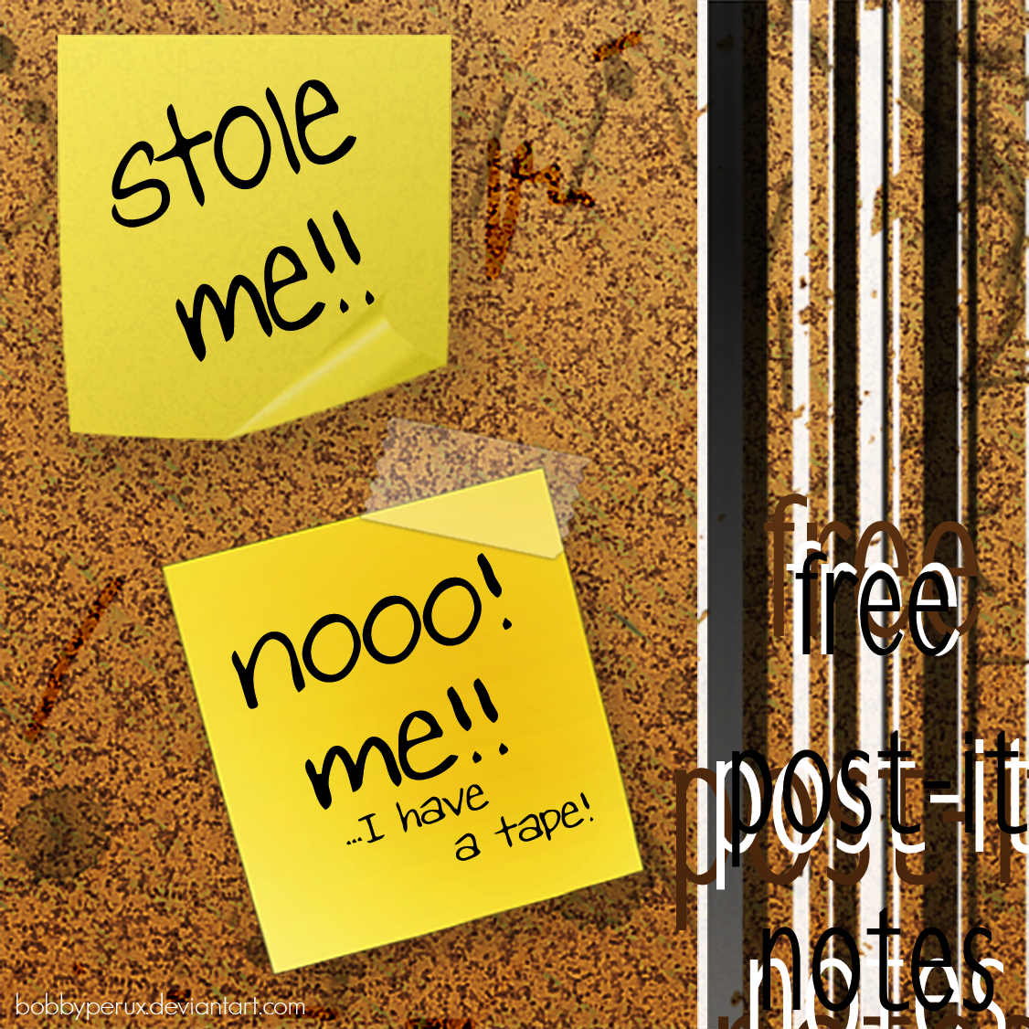 Post it Notes PSD Free