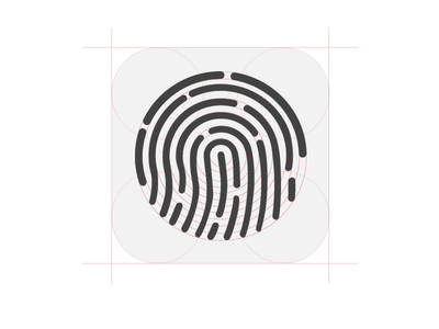 Touch ID icon PSD