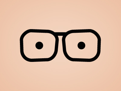 Flat Glasses illustration PSD