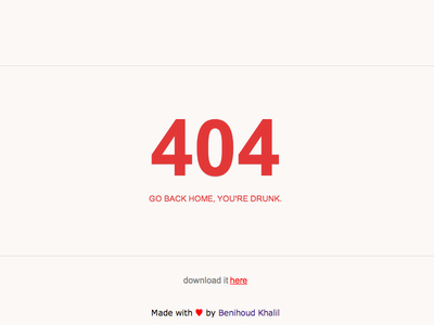 Free 404 Error Page HTML5 CSS3
