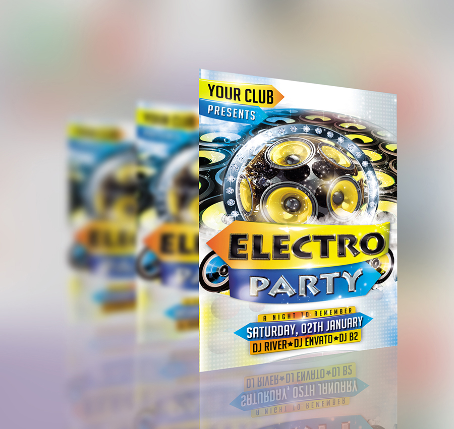 Free Poster & Flyer Mock-up Template PSD Preview