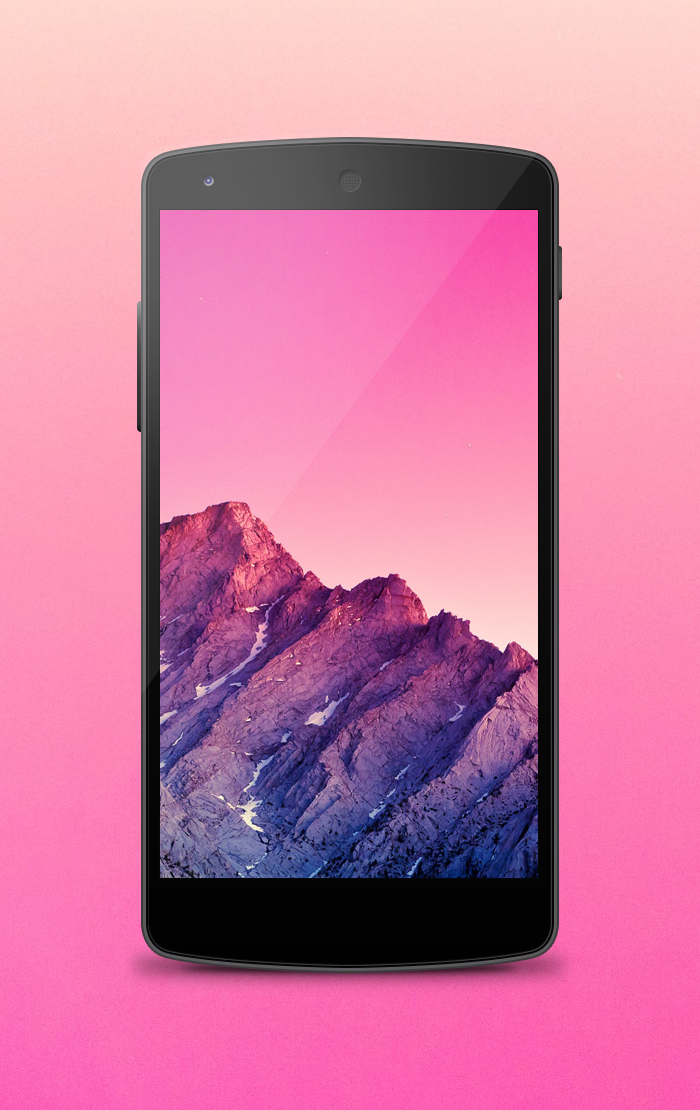 Android Device Nexus 5 Template Free PSD