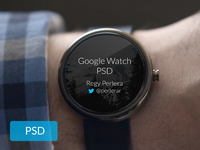 Free Google Watch Template Mockup