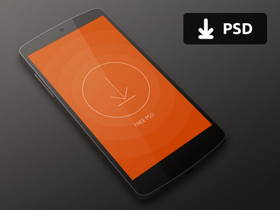 PSD Google Nexus 5 Mockup Template Download