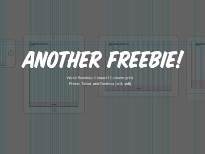 12 Vector Column Grids Template (Mobile, Tablet, Desktop)