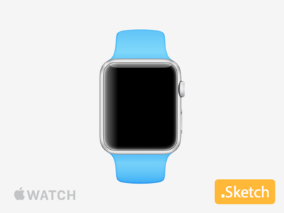Apple Watch .sketch iWatch Mockup Template