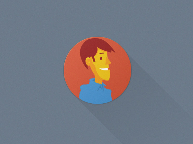 Cartoon Male avatar - Flat Avatars Set Vector AI & PSD