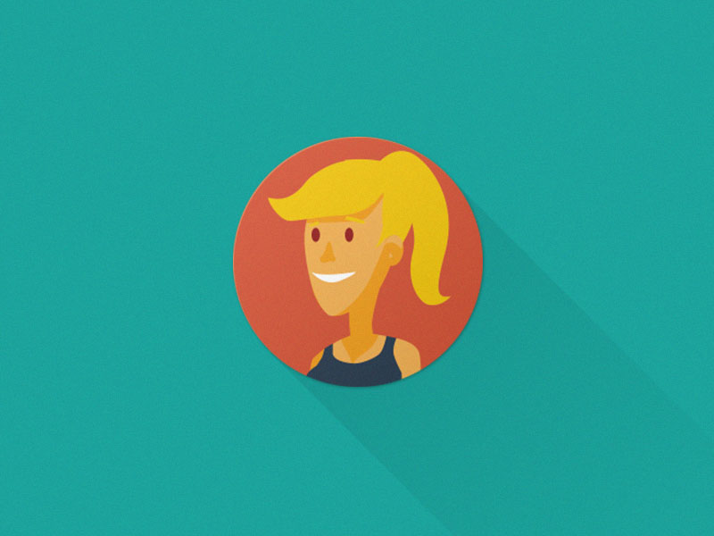 FeMale avatar - Flat Avatars Set Vector AI & PSD
