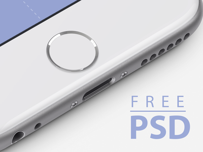Free iPhone 6, 4.7-inch PSD template