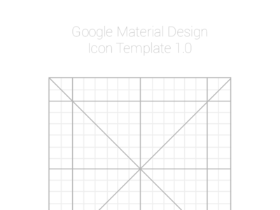 Google Design Icon Template