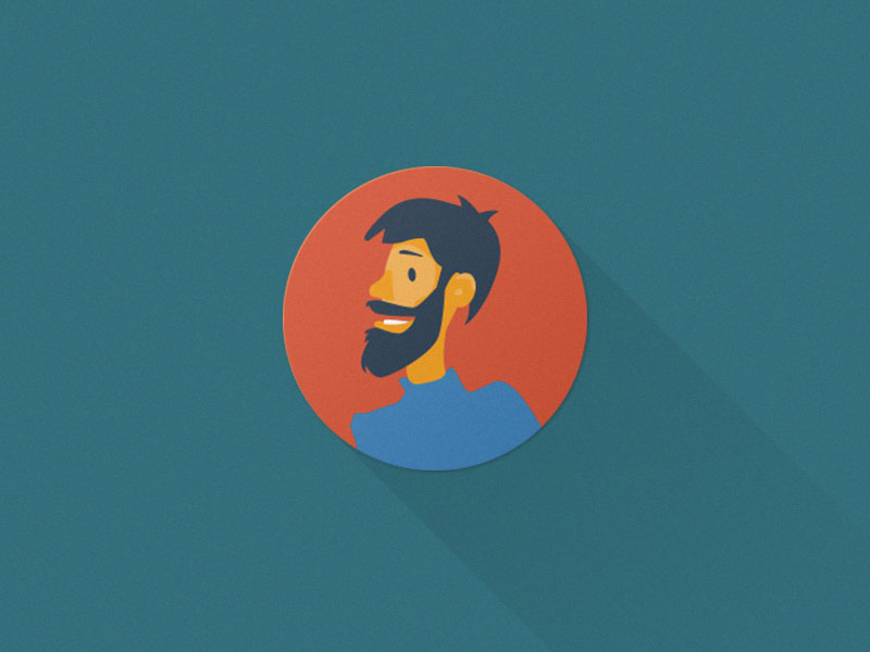 Male avatar - Flat Avatars Set Vector AI & PSD