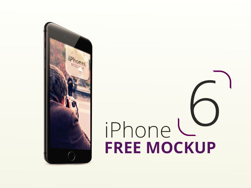 iPhone 6 free PSD Mockup Template Download