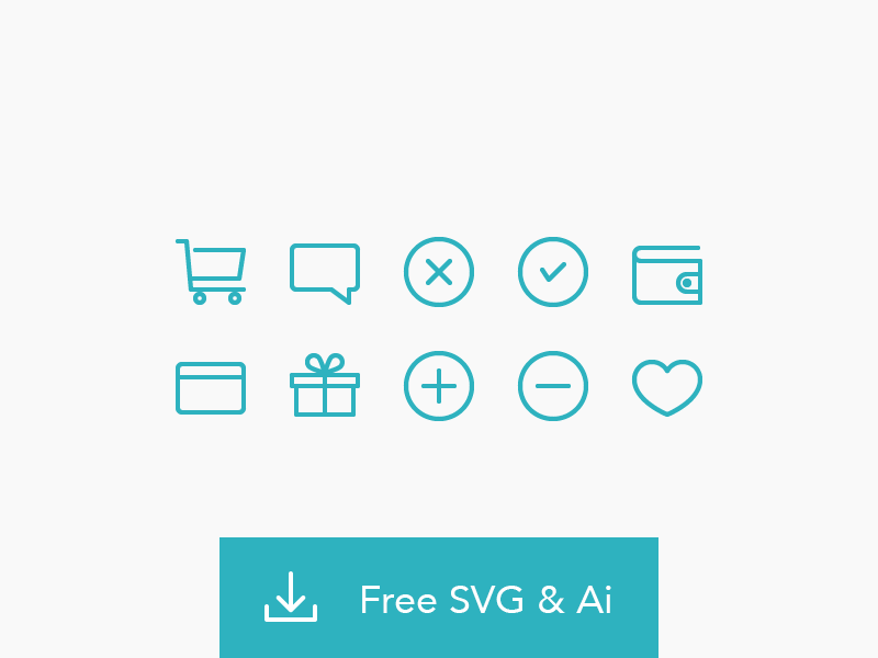 E-Commerce Icons (AI & SVG)